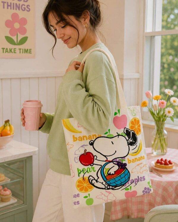 BB2337 - TOTE BAG x "SNOOPY" POR DECENA (10 PIEZAS)