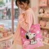 BB2337 - TOTE BAG x "SNOOPY" POR DECENA (10 PIEZAS)