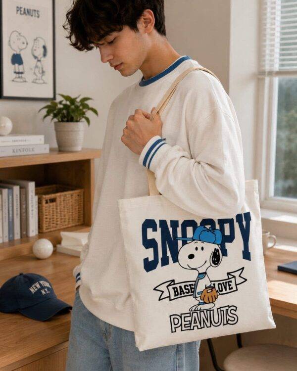BB2337 - TOTE BAG x "SNOOPY" POR DECENA (10 PIEZAS)