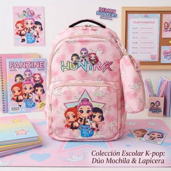 71121 - DUO DE MOCHILA CON LAPICERA x "DEMON HUNTERS" (1 DUO)