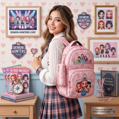 71121 - DUO DE MOCHILA CON LAPICERA x "DEMON HUNTERS" (1 DUO)