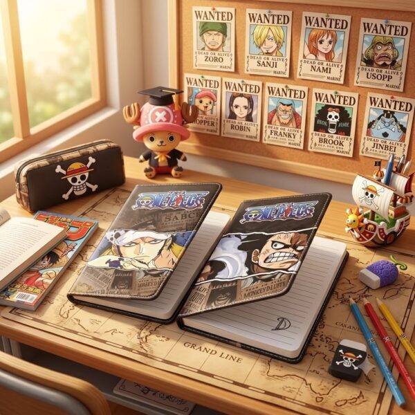 XX2206 - LIBRETA CON PASTA "ACOLCHADA" x "ONE PIECE" (1 PZA)