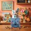 TCB183 - TAZA CON FIGURITA x "STITCH" CON CAJA (1 PZA)