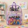 S900- MOCHILA TRANSPARENTE PARA KINDER x "PERSONAJES". (1 PZA)