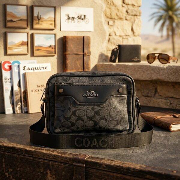 LL-9881 - BANDOLERA CON CIERRE FRONTAL x "COACH" PARA CABALLERO (1 PZA)