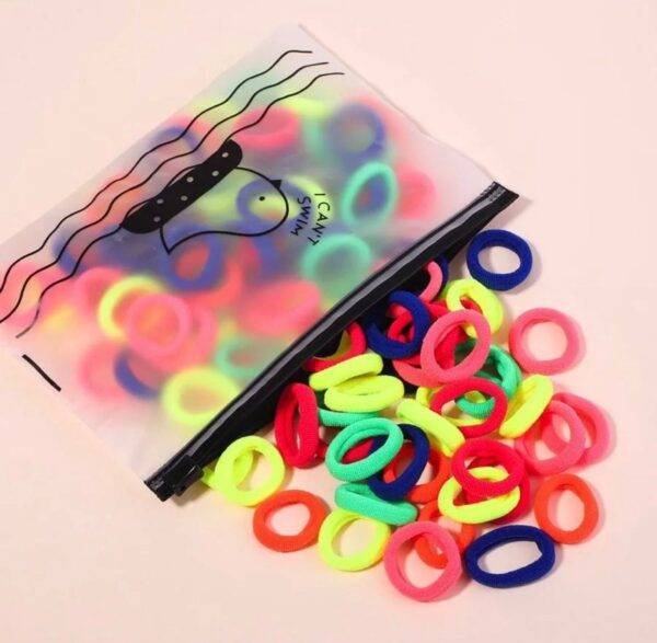 HU-L43 - DOCENA DE PAQUETES DE LIGAS ELASTICAS PARA EL CABELLO (1 DOCENA)