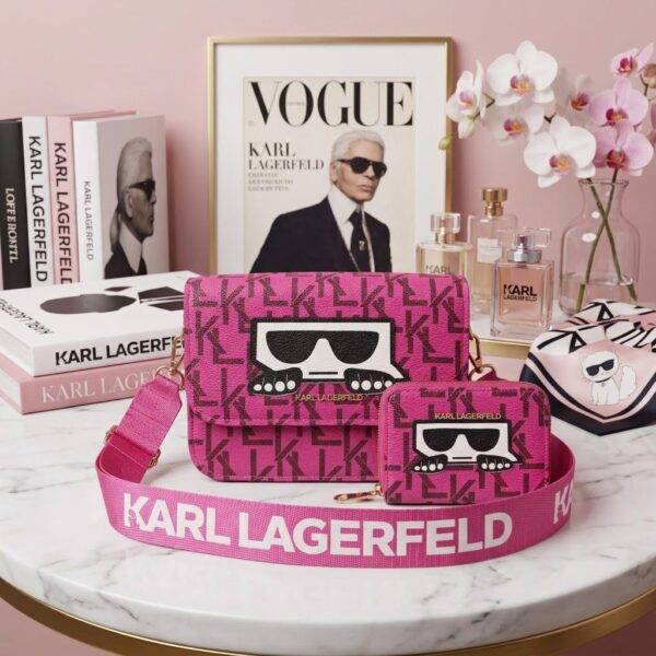 WXL-985 - CROSSBODY CON MONEDERO x "KARL LAGERFELD" (1 PZA)