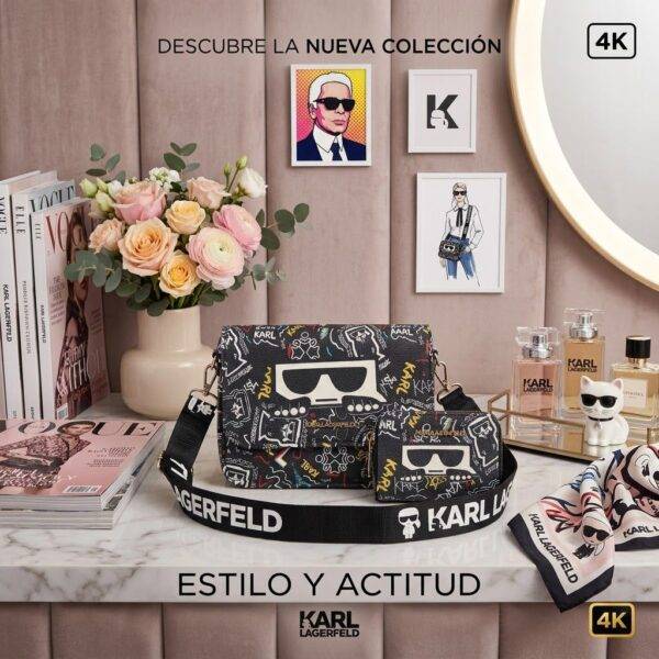 WXL-985 - CROSSBODY CON MONEDERO x "KARL LAGERFELD" (1 PZA)