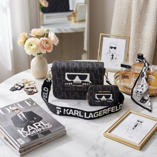 WXL-985 - CROSSBODY CON MONEDERO x "KARL LAGERFELD" (1 PZA)