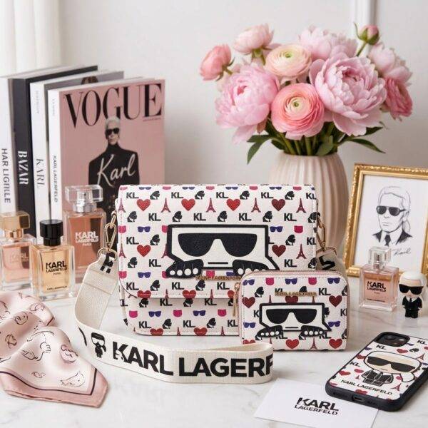 WXL-985 - CROSSBODY CON MONEDERO x "KARL LAGERFELD" (1 PZA)