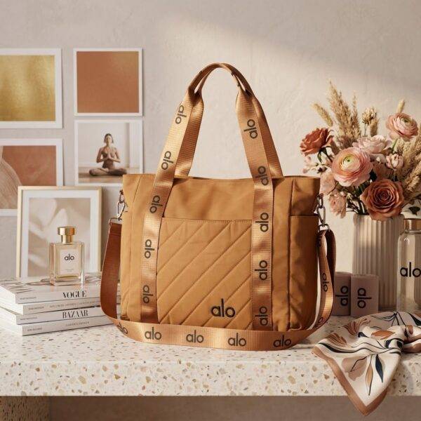 BK1-583 - TOTE BAG CON BOLSILLO DELANTERO x "ALO" (1 PZA)