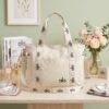 BK1-583 - TOTE BAG CON BOLSILLO DELANTERO x "ALO" (1 PZA)