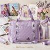 BK1-583 - TOTE BAG CON BOLSILLO DELANTERO x "ALO" (1 PZA)