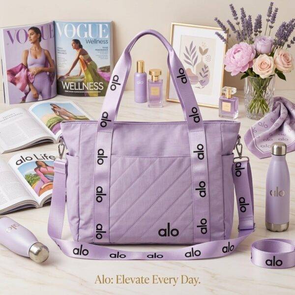 BK1-583 - TOTE BAG CON BOLSILLO DELANTERO x "ALO" (1 PZA)