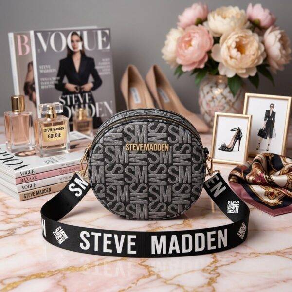 WXL-712 - CROSSBODY REDONDO CON DOBLE CIERRE x "STEVE MADDEN" (1 PZA)