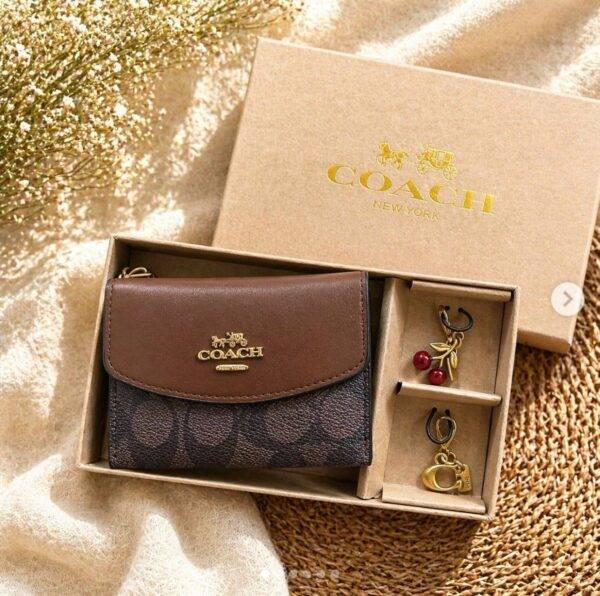 WXL-1105 - MONEDERO CON LLAVEROS PREMIUM x "COACH" (1 PZA)