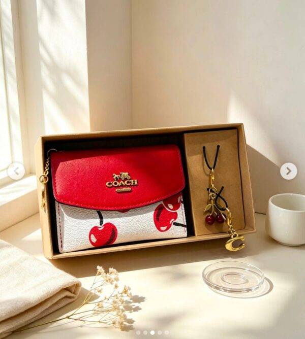 WXL-1105 - MONEDERO CON LLAVEROS PREMIUM x "COACH" (1 PZA)