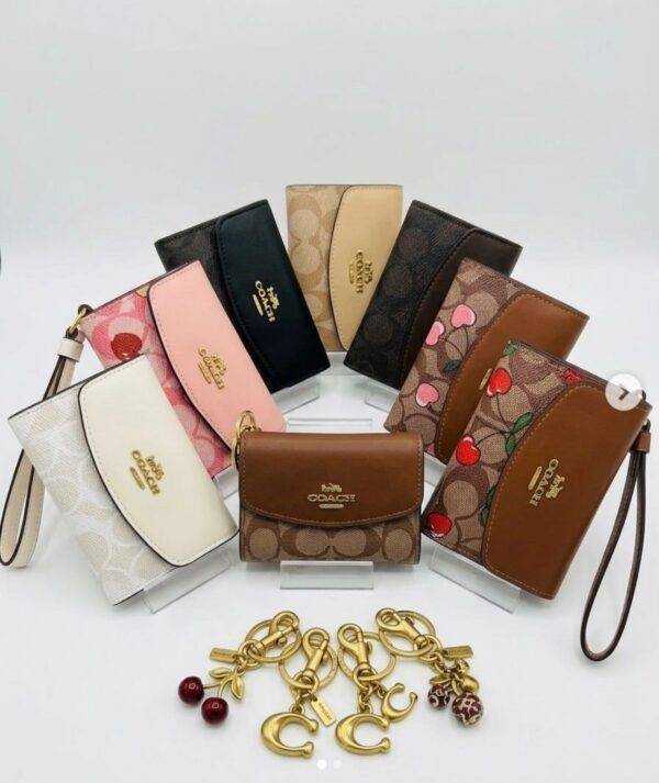 WXL-1105 - MONEDERO CON LLAVEROS PREMIUM x "COACH" (1 PZA)