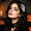 HM26L-122 - PAQUETE DE 12 PIEZAS DE PINZAS "HALLOWEEN" PARA EL CABELLO (1 DOCENA)