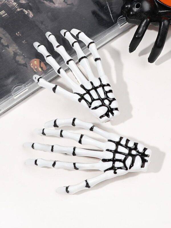 HM26L-122 - PAQUETE DE 12 PIEZAS DE PINZAS "HALLOWEEN" PARA EL CABELLO (1 DOCENA)