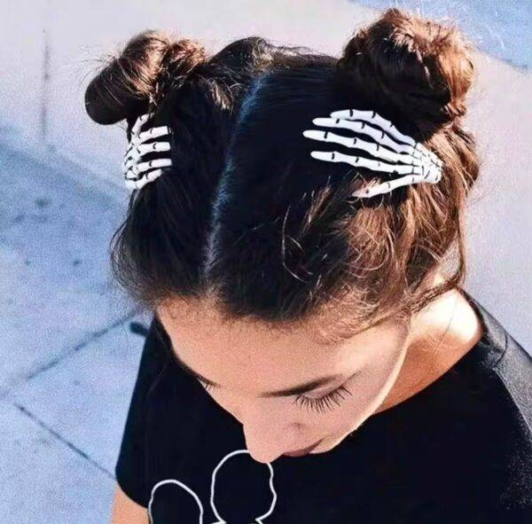 HM26L-122 - PAQUETE DE 12 PIEZAS DE PINZAS "HALLOWEEN" PARA EL CABELLO (1 DOCENA)
