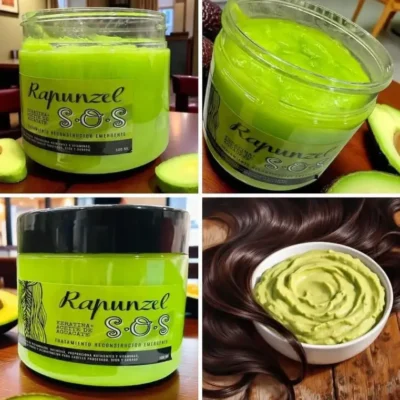 MRZ9- MASCARILLA RECONSTRUCTIVA "S.O.S" DE AGUACATE x "RAPUNZEL". (1 PZA)