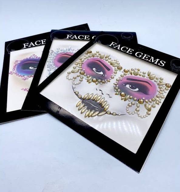 25K19 - DECORACIÓN FACIAL CON GEMAS (1 PZA)