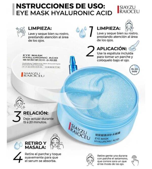 Z94841 - MASCARILLA PARA LOS OJOS CON ACIDO HIALURONICO x "SIAYZU" (1 PZA)