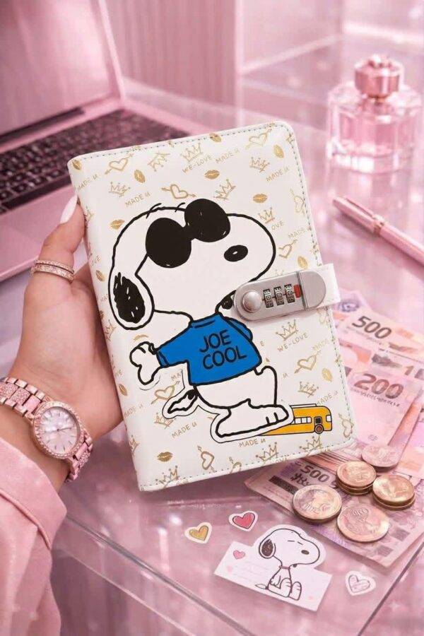 8590 - LIBRETA "ORGANIGASTO" DE "SNOOPY y HELLO KITTY" x "COACH" (1 PZA)