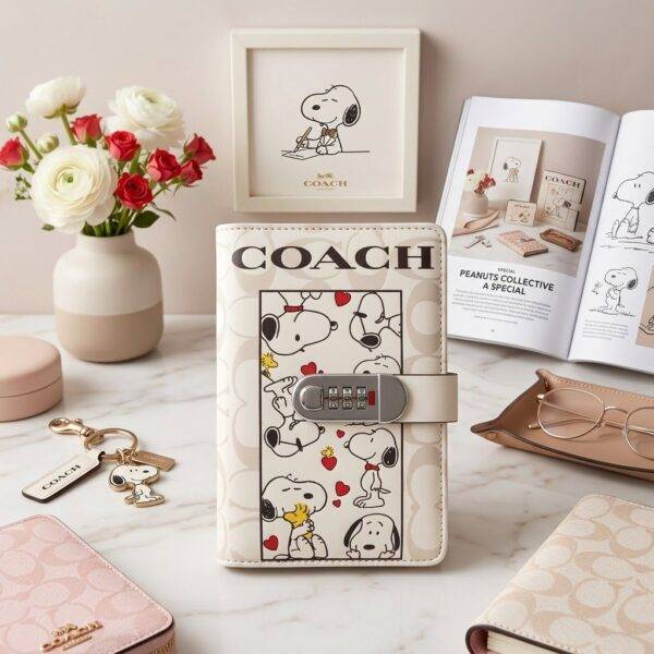 8590 - LIBRETA "ORGANIGASTO" DE "SNOOPY y HELLO KITTY" x "COACH" (1 PZA)
