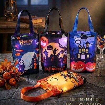 LU2118 - BOLSA/DULCERO CON LUZ LED x "HALLOWEEN" (1 PZA)