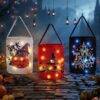 LU2118 - BOLSA/DULCERO CON LUZ LED x "HALLOWEEN" POR TERCIA (3 PIEZAS)