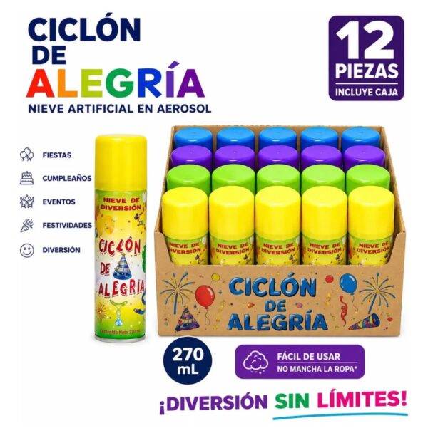 LTS77 - ESPUMA DE DIVERSION x "CICLON DE ALEGRIA" (1 PZA)