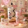 TCB177 - TAZA CON TAPA "BEACH VIPES" x "SNOOPY" (1 PZA)