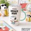 TCB177 - TAZA CON TAPA "BEACH VIPES" x "SNOOPY" (1 PZA)