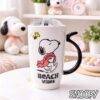 TCB177 - TAZA CON TAPA "BEACH VIPES" x "SNOOPY" (1 PZA)