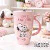 TCB177 - TAZA CON TAPA "BEACH VIPES" x "SNOOPY" (1 PZA)