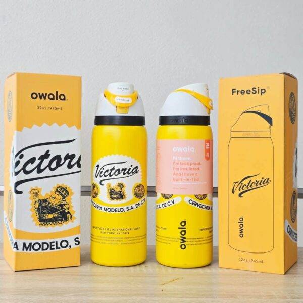 O535 - TERMO CON DISEÑO DE CERVEZAS y REFRESCOS x "OWALA" DE 32 ONZAS (1 PZA)