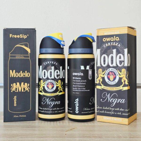 O535 - TERMO CON DISEÑO DE CERVEZAS y REFRESCOS x "OWALA" DE 32 ONZAS (1 PZA)