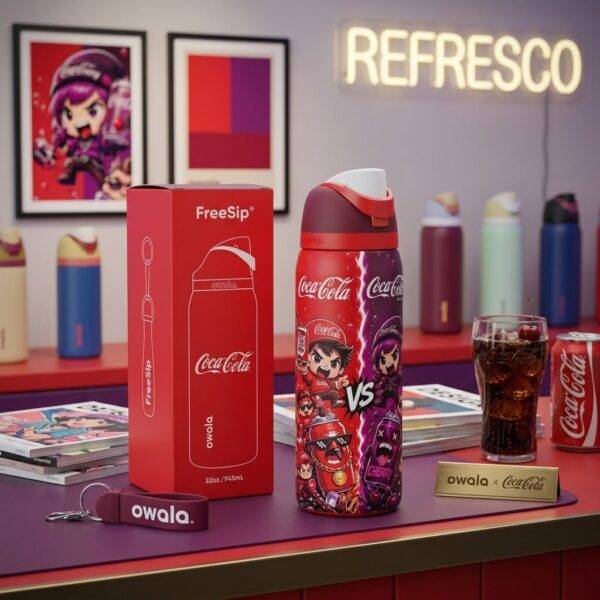 O535 - TERMO CON DISEÑO DE CERVEZAS y REFRESCOS x "OWALA" DE 32 ONZAS (1 PZA)