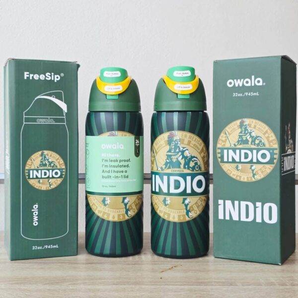 O535 - TERMO CON DISEÑO DE CERVEZAS y REFRESCOS x "OWALA" DE 32 ONZAS (1 PZA)
