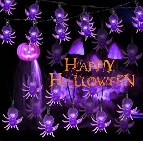 WS477 - SERIE DE LUCES LED "ARAÑA" x "HALLOWEEN" (1 PZA)