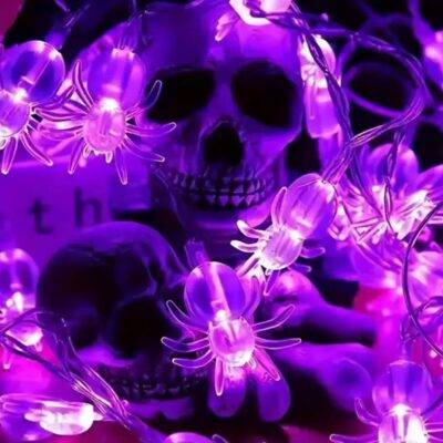 WhatsApp Image 2026-09-19 at 10.52.48 AM (1) WS477 - SERIE DE LUCES LED "ARAÑA" x "HALLOWEEN" (1 PZA)