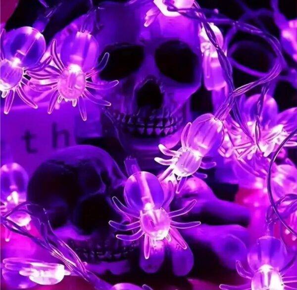 WS477 - SERIE DE LUCES LED "ARAÑA" x "HALLOWEEN" (1 PZA)