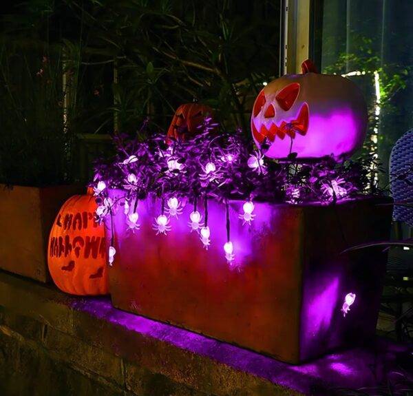 WS477 - SERIE DE LUCES LED "ARAÑA" x "HALLOWEEN" (1 PZA)