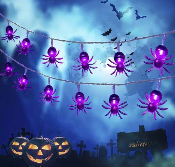 WS477 - SERIE DE LUCES LED "ARAÑA" x "HALLOWEEN" (1 PZA)