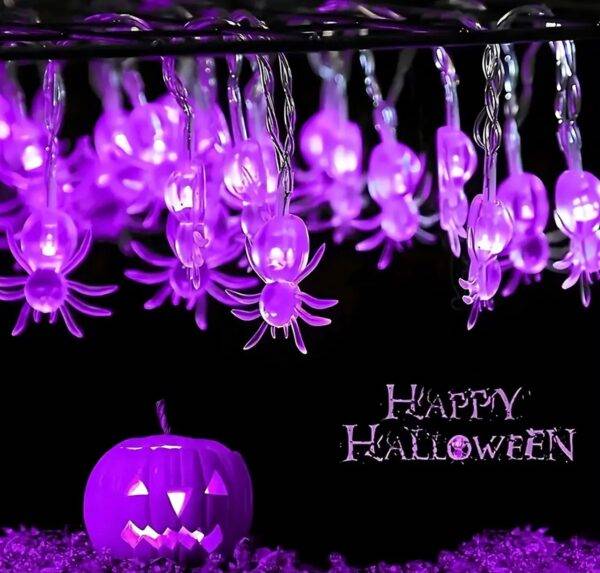 WS477 - SERIE DE LUCES LED "ARAÑA" x "HALLOWEEN" (1 PZA)