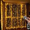 JDJ5348 - CORTINA DE LUZ LED CON CONTROL REMOTO (1 PZA)