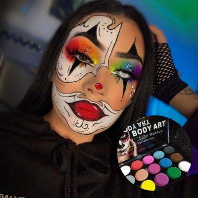 M114 - PALETA PROFESIONAL "BODY ART" x "HALLOWEEN" POR TERCIA (3 PIEZAS)