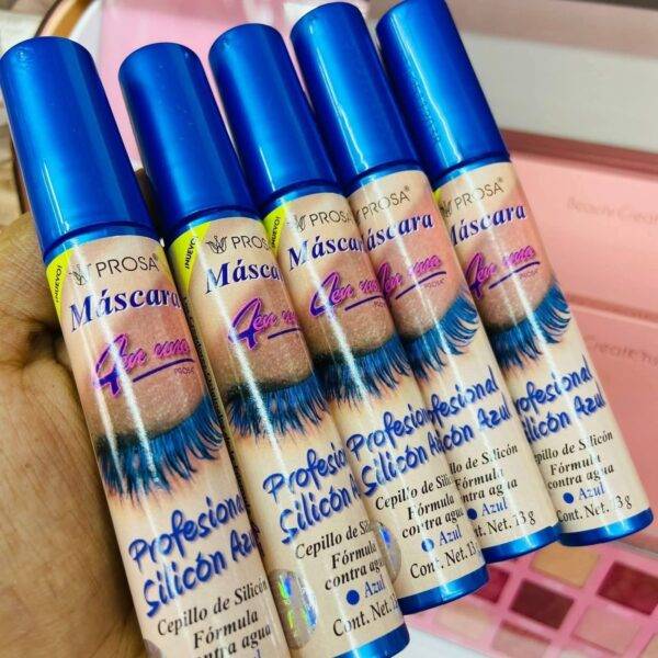 15198 - MASCARA "PROFESIONAL SILICON AZUL" x "PROSA" TAPA AZUL (1 PZA)